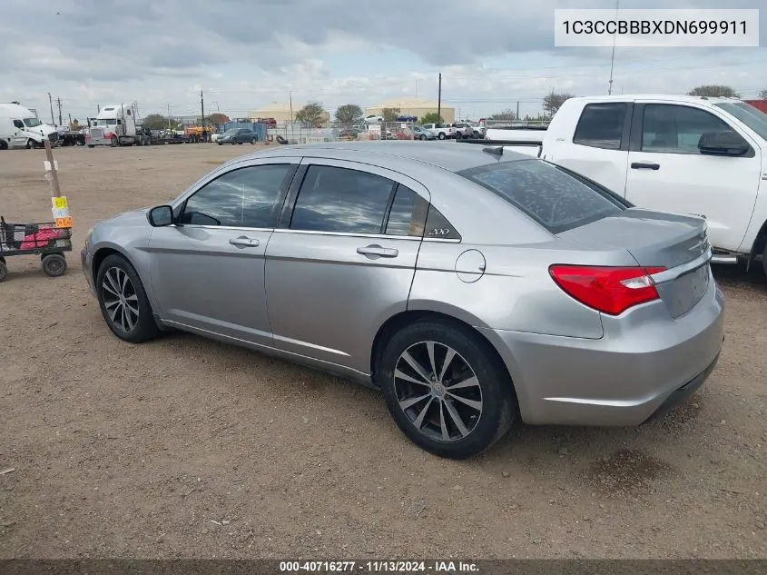 2013 Chrysler 200 Touring VIN: 1C3CCBBBXDN699911 Lot: 40716277