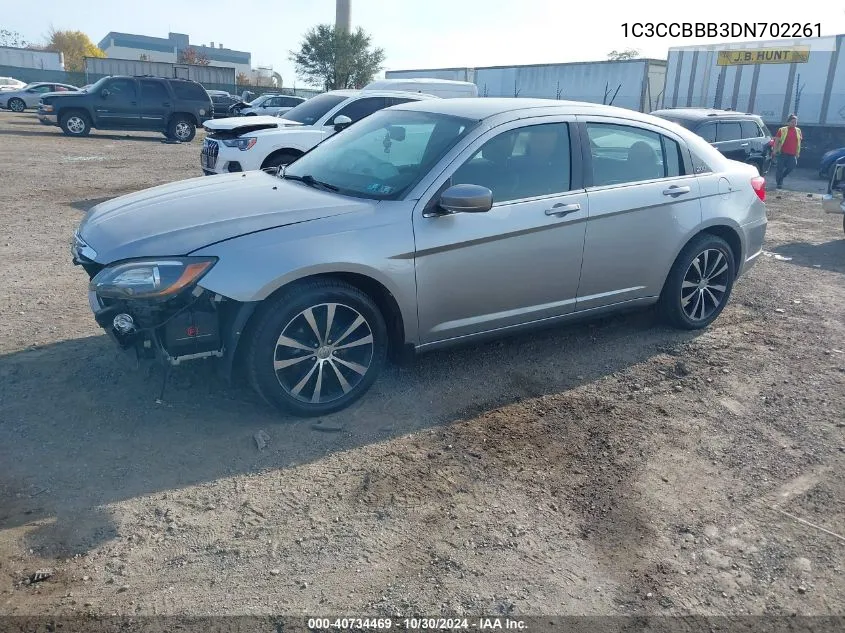 2013 Chrysler 200 Touring VIN: 1C3CCBBB3DN702261 Lot: 40734469