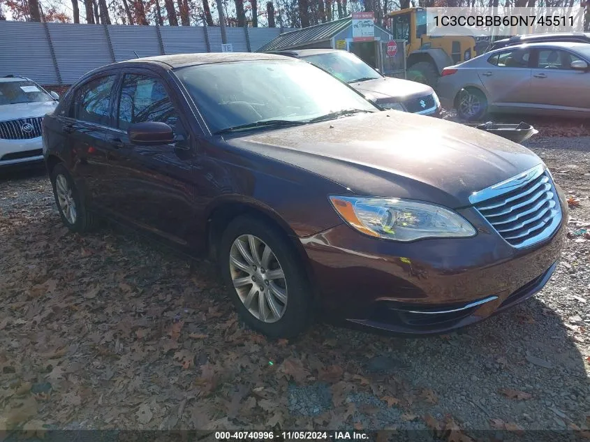 2013 Chrysler 200 Touring VIN: 1C3CCBBB6DN745511 Lot: 40740996