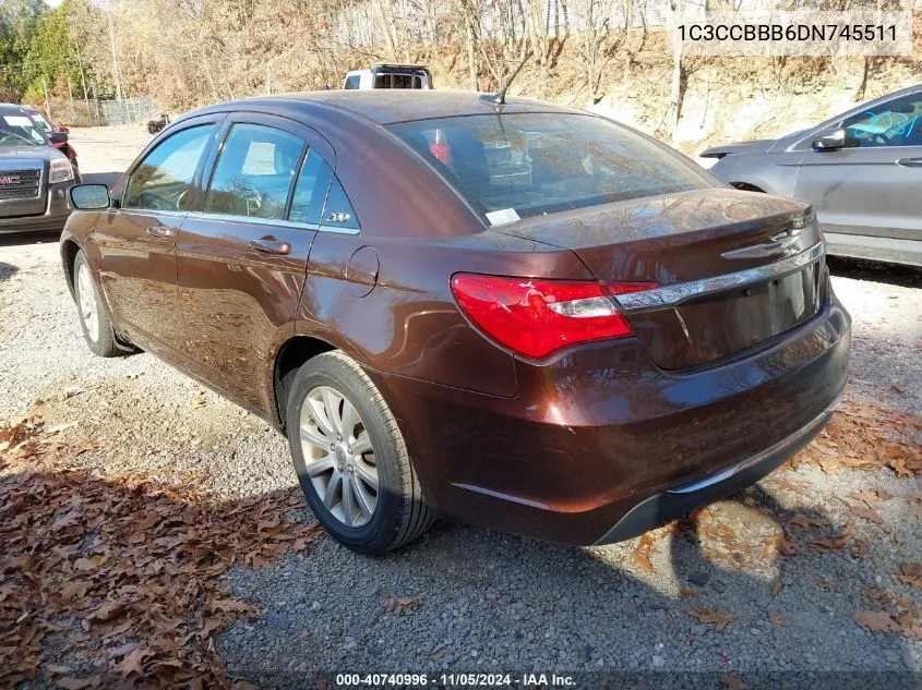 2013 Chrysler 200 Touring VIN: 1C3CCBBB6DN745511 Lot: 40740996