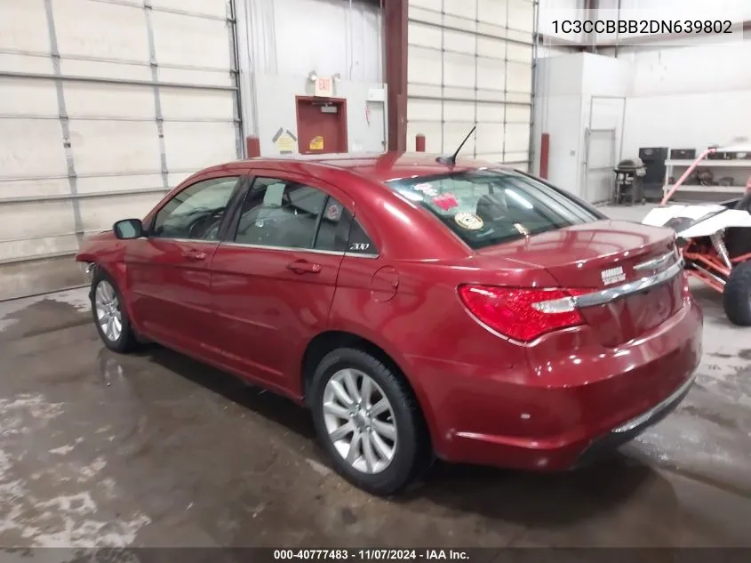 2013 Chrysler 200 Touring VIN: 1C3CCBBB2DN639802 Lot: 40777483