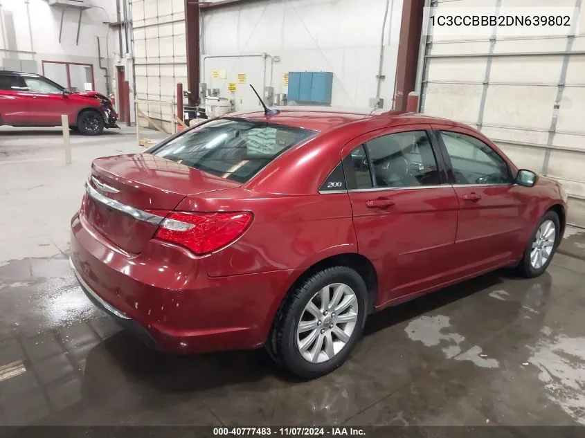 2013 Chrysler 200 Touring VIN: 1C3CCBBB2DN639802 Lot: 40777483