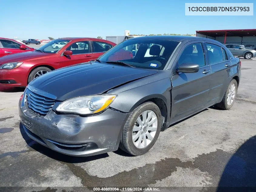 2013 Chrysler 200 Touring VIN: 1C3CCBBB7DN557953 Lot: 40803004