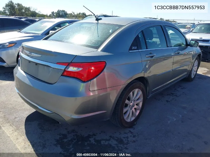 2013 Chrysler 200 Touring VIN: 1C3CCBBB7DN557953 Lot: 40803004