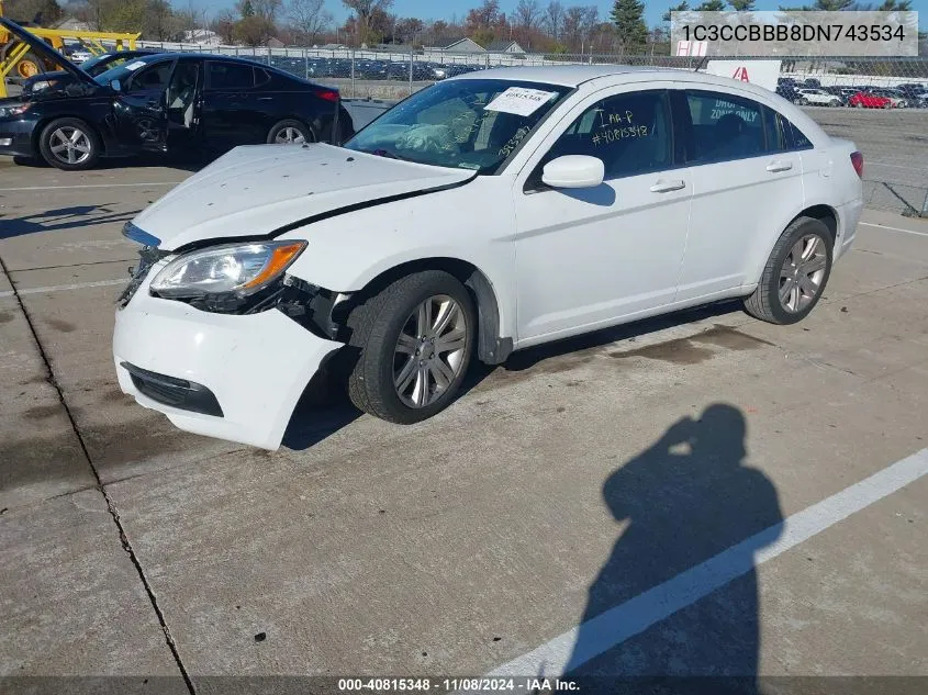 2013 Chrysler 200 Touring VIN: 1C3CCBBB8DN743534 Lot: 40815348