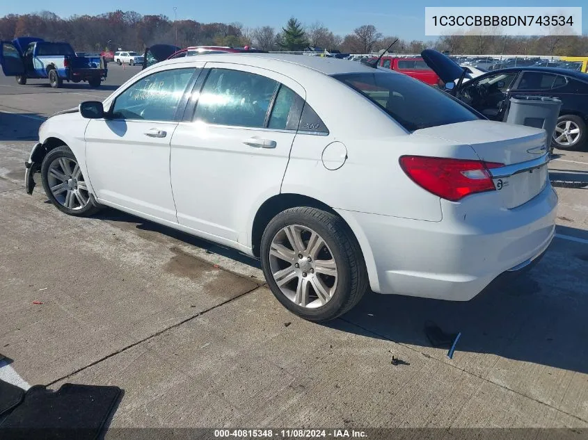 2013 Chrysler 200 Touring VIN: 1C3CCBBB8DN743534 Lot: 40815348