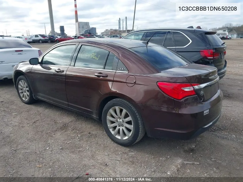 1C3CCBBB1DN650208 2013 Chrysler 200 Touring