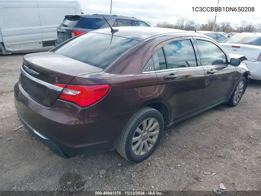 1C3CCBBB1DN650208 2013 Chrysler 200 Touring