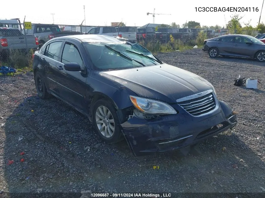 1C3CCBAG4EN204116 2014 Chrysler 200 Lx