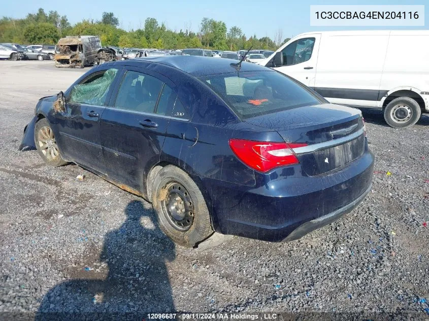 1C3CCBAG4EN204116 2014 Chrysler 200 Lx