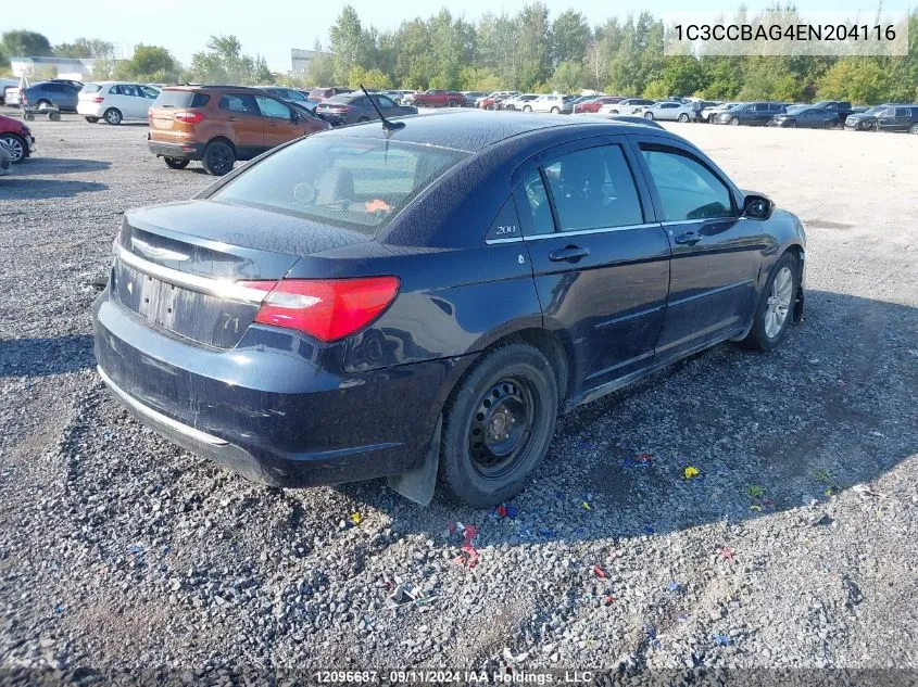 2014 Chrysler 200 Lx VIN: 1C3CCBAG4EN204116 Lot: 12096687