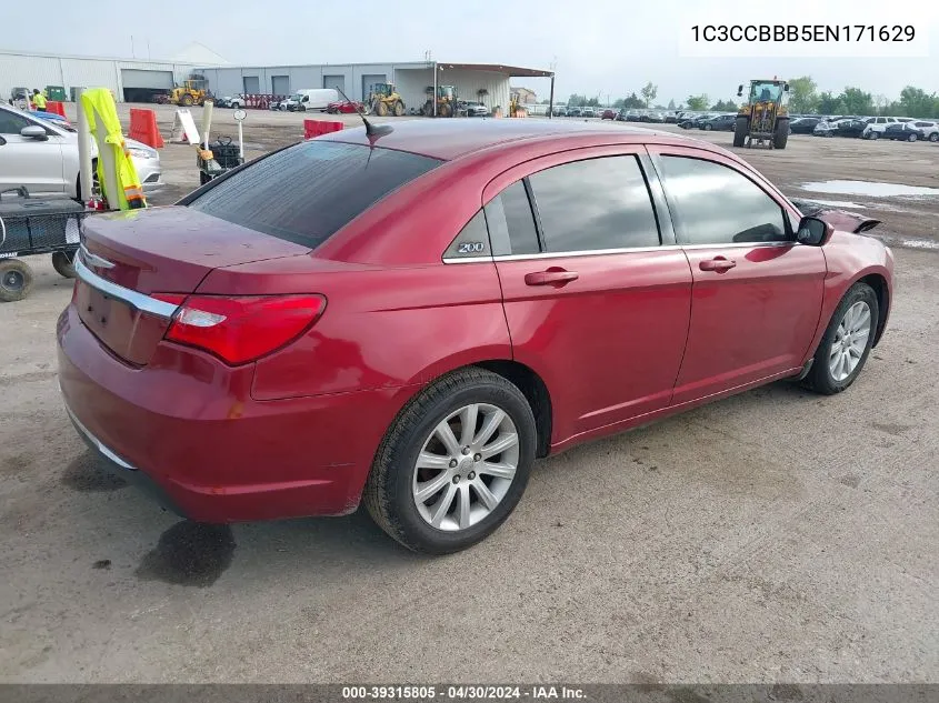 1C3CCBBB5EN171629 2014 Chrysler 200 Touring