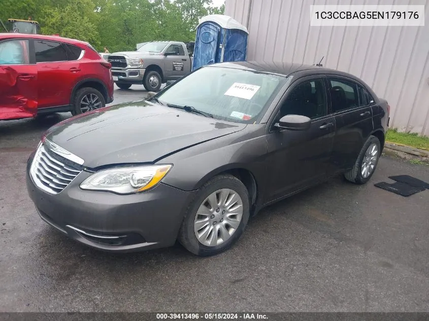 2014 Chrysler 200 Lx VIN: 1C3CCBAG5EN179176 Lot: 39413496