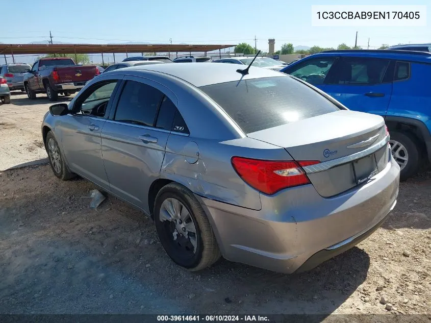 2014 Chrysler 200 Lx VIN: 1C3CCBAB9EN170405 Lot: 39614641