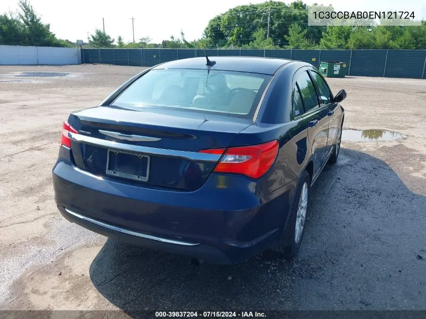 1C3CCBAB0EN121724 2014 Chrysler 200 Lx