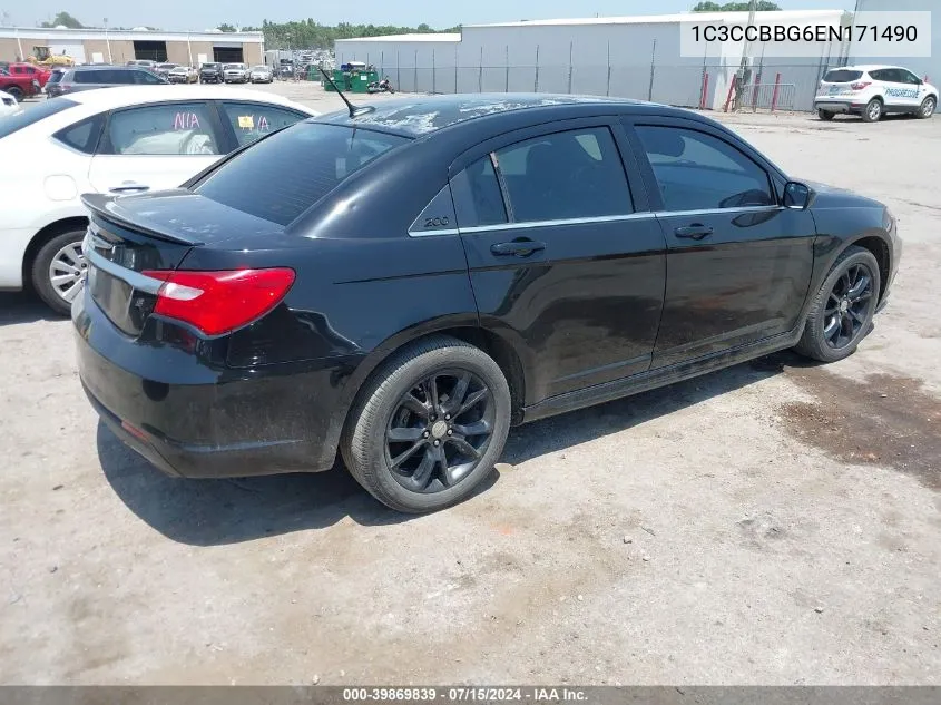 2014 Chrysler 200 Touring VIN: 1C3CCBBG6EN171490 Lot: 39869839