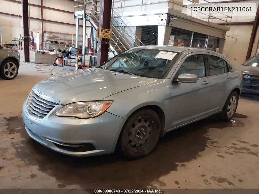 2014 Chrysler 200 Lx VIN: 1C3CCBAB1EN211061 Lot: 39906743