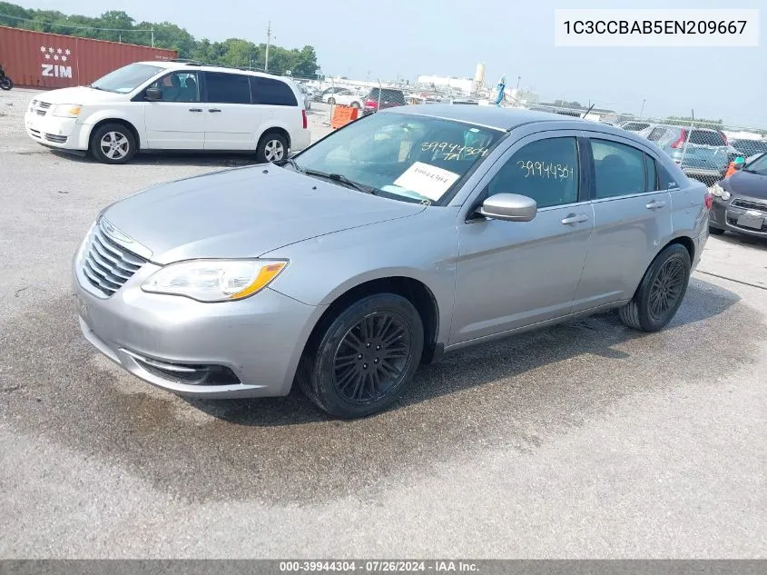 2014 Chrysler 200 Lx VIN: 1C3CCBAB5EN209667 Lot: 39944304