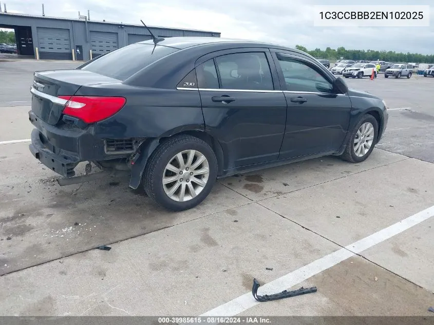 2014 Chrysler 200 Touring VIN: 1C3CCBBB2EN102025 Lot: 39985615