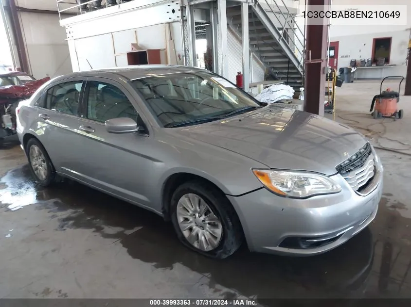 1C3CCBAB8EN210649 2014 Chrysler 200 Lx