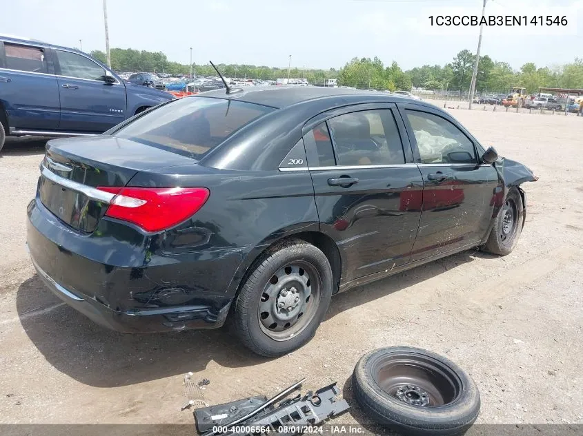 1C3CCBAB3EN141546 2014 Chrysler 200 Lx