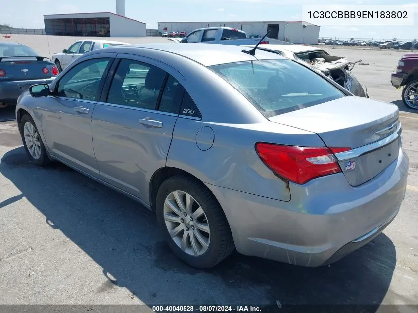 2014 Chrysler 200 Touring VIN: 1C3CCBBB9EN183802 Lot: 40040528