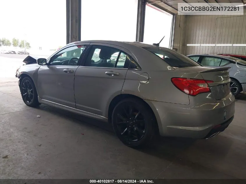 1C3CCBBG2EN172281 2014 Chrysler 200 Touring