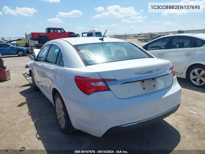 2014 Chrysler 200 Touring VIN: 1C3CCBBB2EN137695 Lot: 40107676