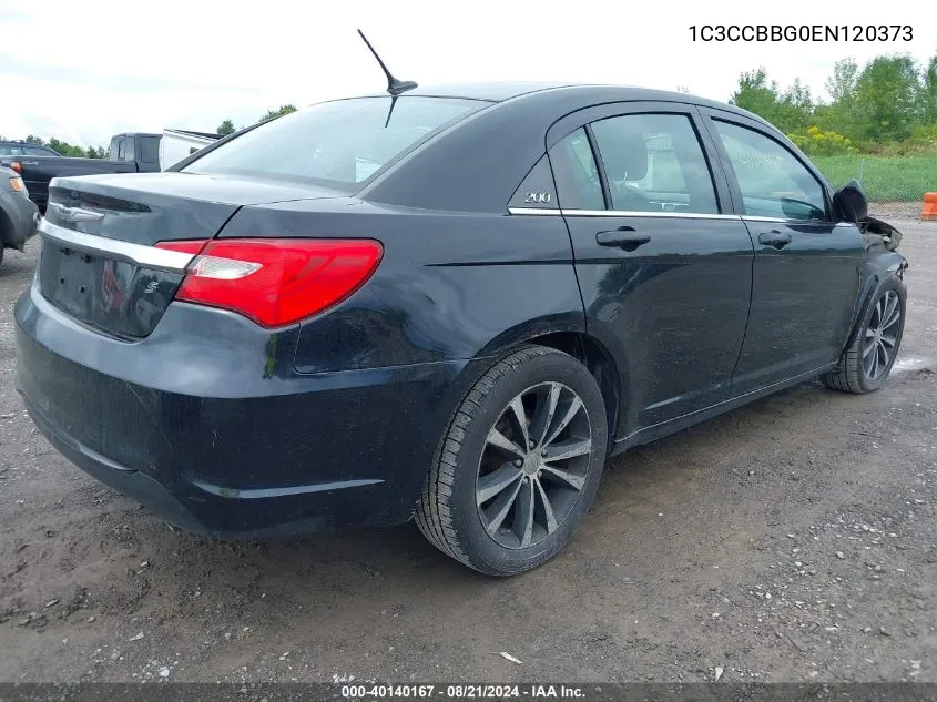 2014 Chrysler 200 Touring VIN: 1C3CCBBG0EN120373 Lot: 40140167