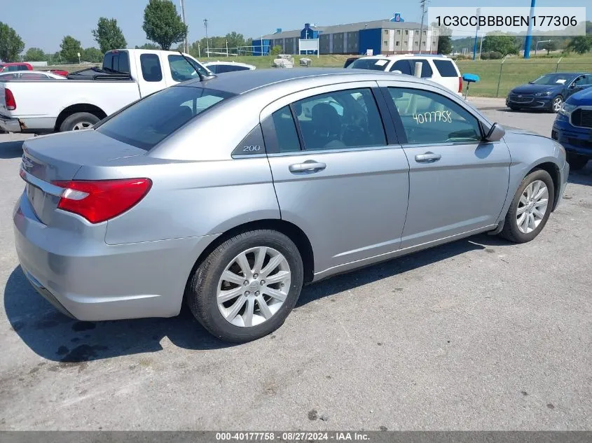 2014 Chrysler 200 Touring VIN: 1C3CCBBB0EN177306 Lot: 40177758