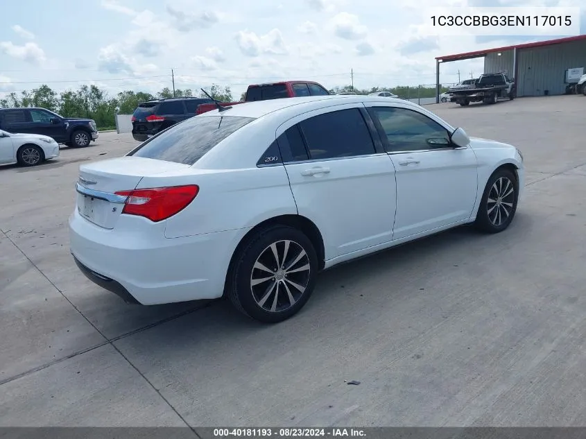 1C3CCBBG3EN117015 2014 Chrysler 200 Touring