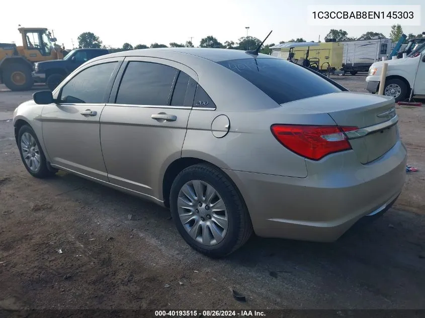 1C3CCBAB8EN145303 2014 Chrysler 200 Lx