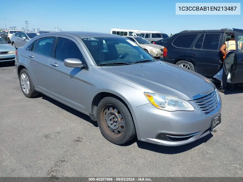 2014 Chrysler 200 Lx VIN: 1C3CCBAB1EN213487 Lot: 40207966