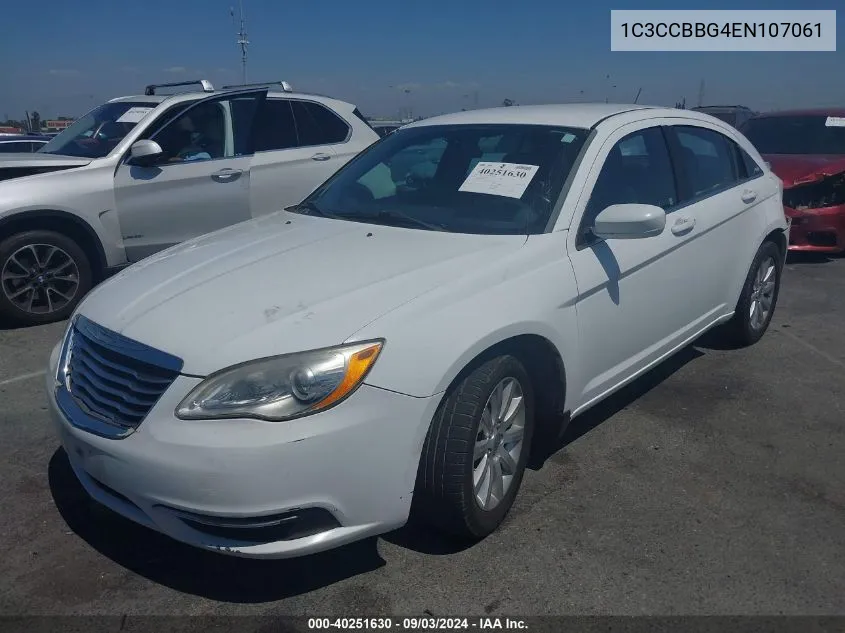 2014 Chrysler 200 Touring VIN: 1C3CCBBG4EN107061 Lot: 40251630