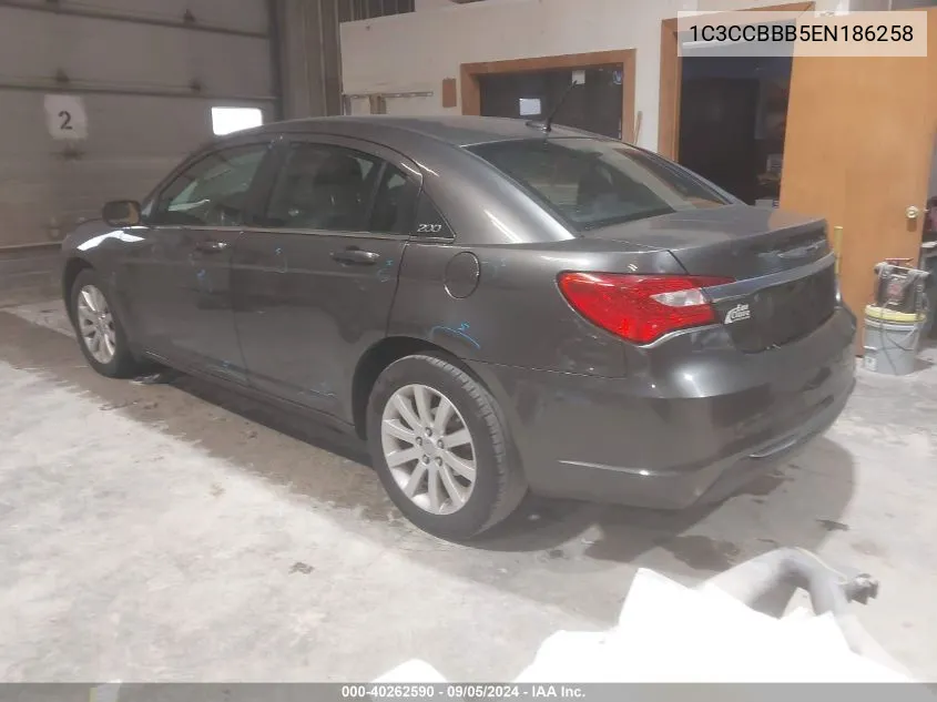 2014 Chrysler 200 Touring VIN: 1C3CCBBB5EN186258 Lot: 40262590