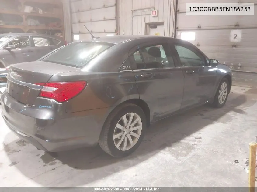 1C3CCBBB5EN186258 2014 Chrysler 200 Touring