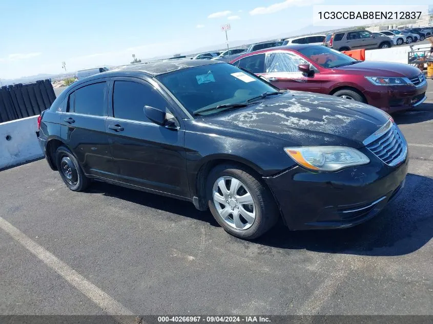 2014 Chrysler 200 Lx VIN: 1C3CCBAB8EN212837 Lot: 40266967