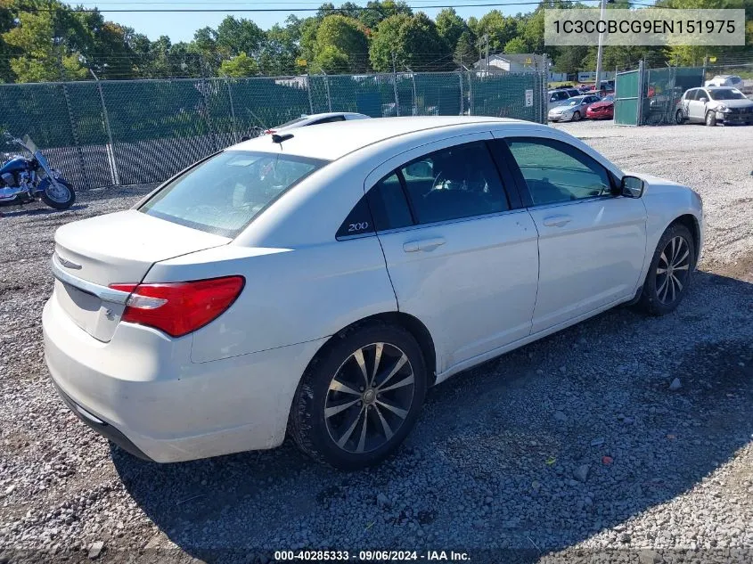 2014 Chrysler 200 Limited VIN: 1C3CCBCG9EN151975 Lot: 40285333