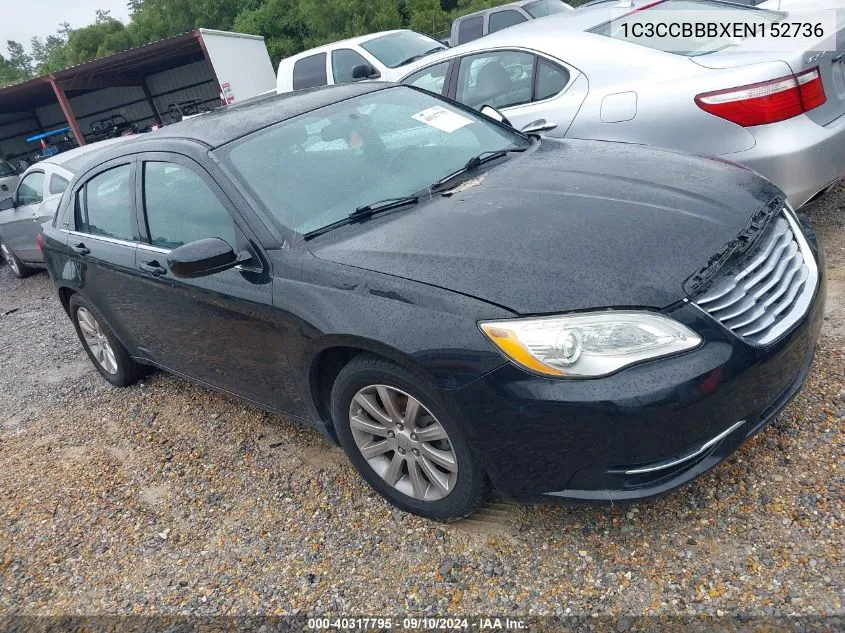 2014 Chrysler 200 Touring VIN: 1C3CCBBBXEN152736 Lot: 40317795