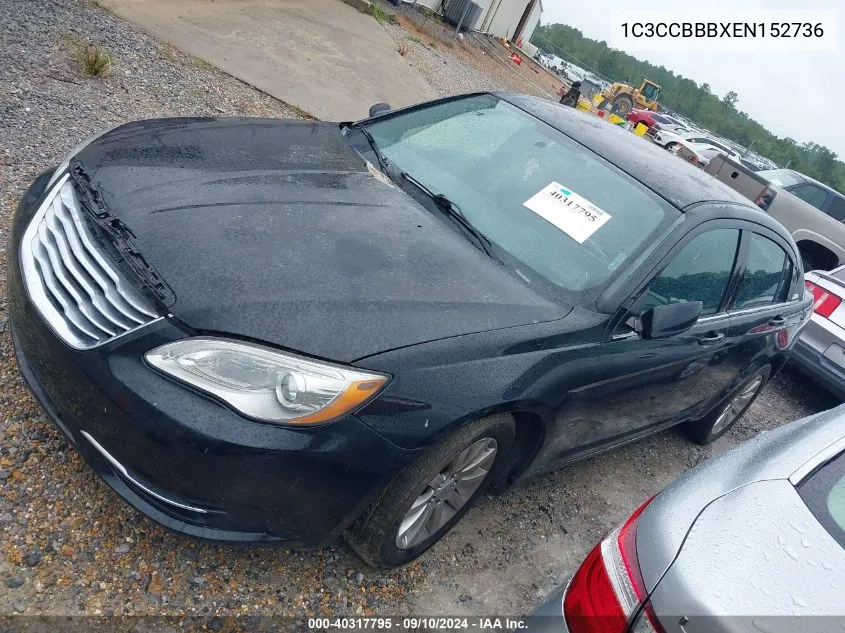 1C3CCBBBXEN152736 2014 Chrysler 200 Touring