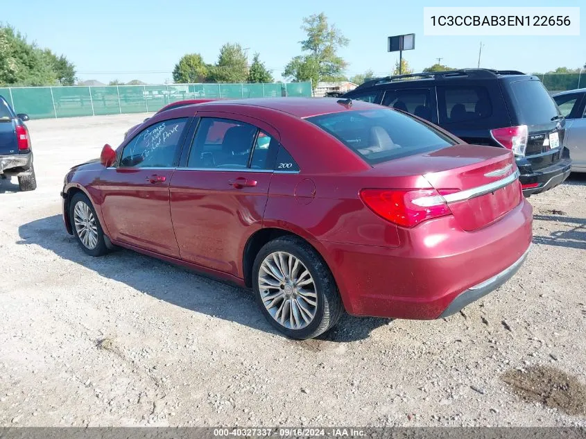 2014 Chrysler 200 Lx VIN: 1C3CCBAB3EN122656 Lot: 40327337