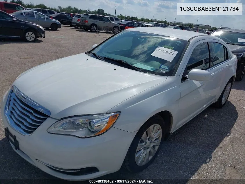 2014 Chrysler 200 Lx VIN: 1C3CCBAB3EN121734 Lot: 40338482