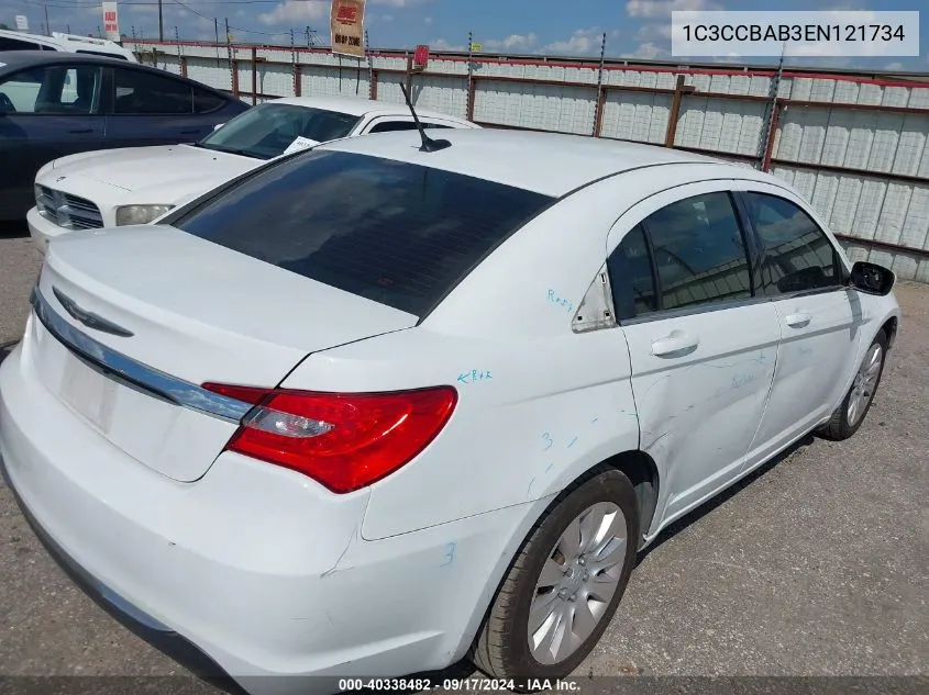 2014 Chrysler 200 Lx VIN: 1C3CCBAB3EN121734 Lot: 40338482