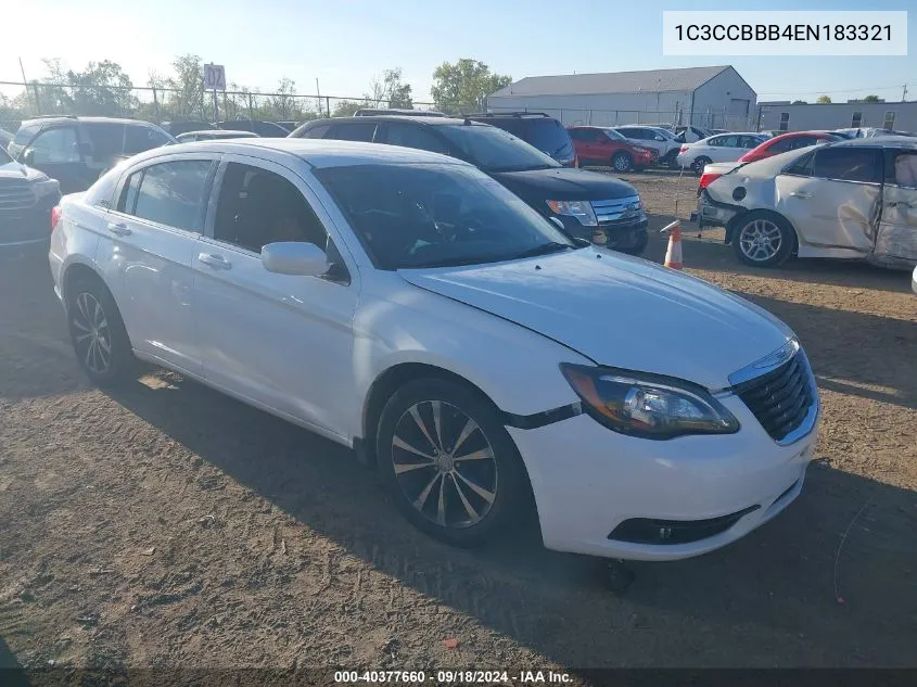 2014 Chrysler 200 Touring VIN: 1C3CCBBB4EN183321 Lot: 40377660