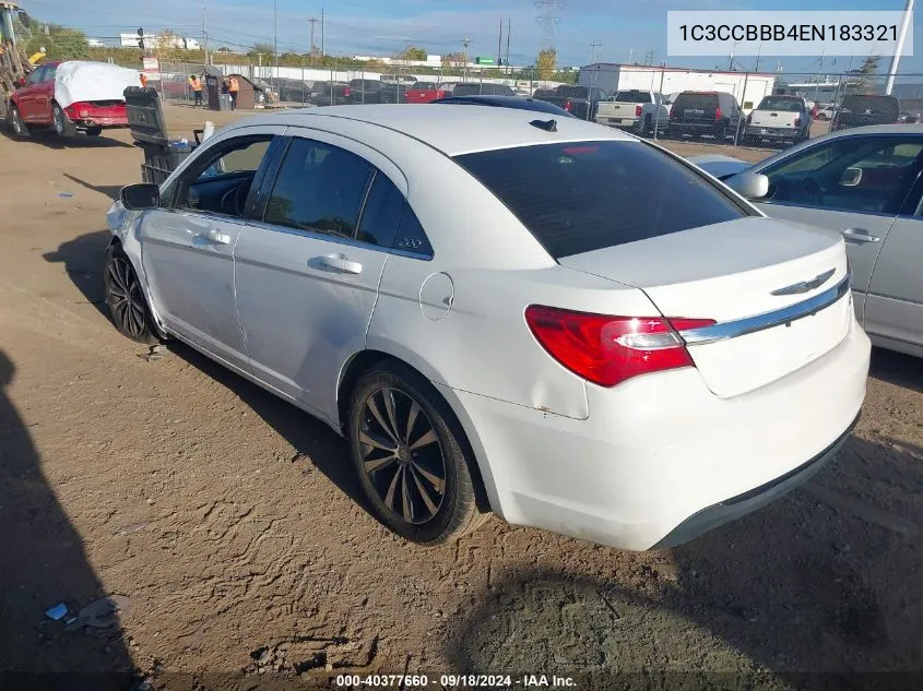 2014 Chrysler 200 Touring VIN: 1C3CCBBB4EN183321 Lot: 40377660