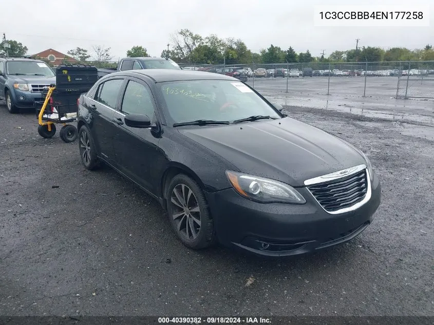 1C3CCBBB4EN177258 2014 Chrysler 200 Touring