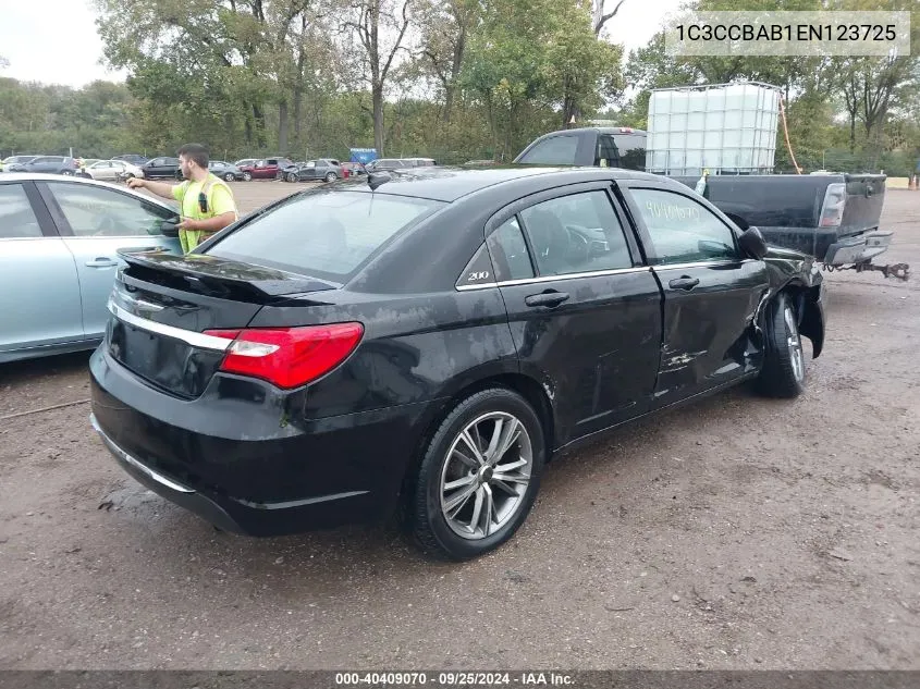 2014 Chrysler 200 Lx VIN: 1C3CCBAB1EN123725 Lot: 40409070