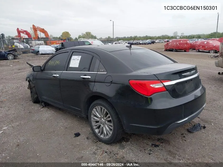 2014 Chrysler 200 Limited VIN: 1C3CCBCG6EN150301 Lot: 40447146