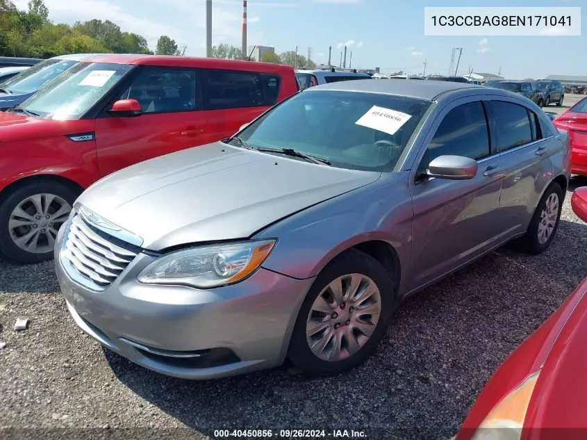 1C3CCBAG8EN171041 2014 Chrysler 200 Lx