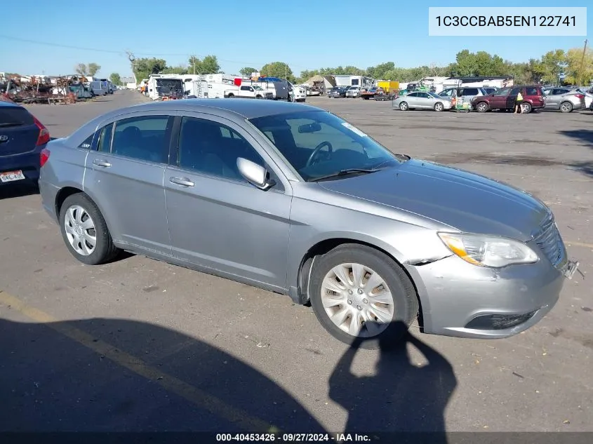 2014 Chrysler 200 Lx VIN: 1C3CCBAB5EN122741 Lot: 40453426